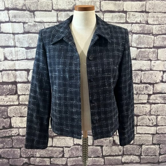 Conrad C Blue Fully Lined Jacket Size 10P - Picture 1 of 9